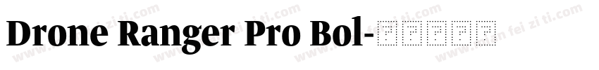 Drone Ranger Pro Bol字体转换